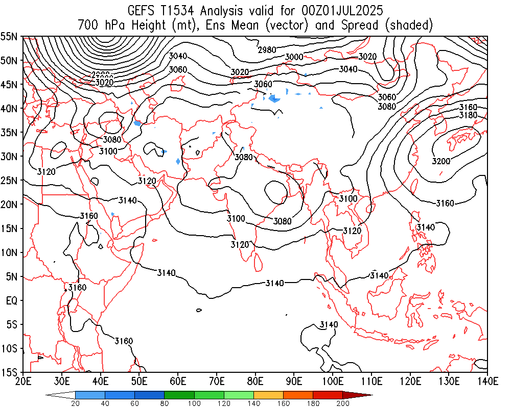 Geopotential 700 hPa