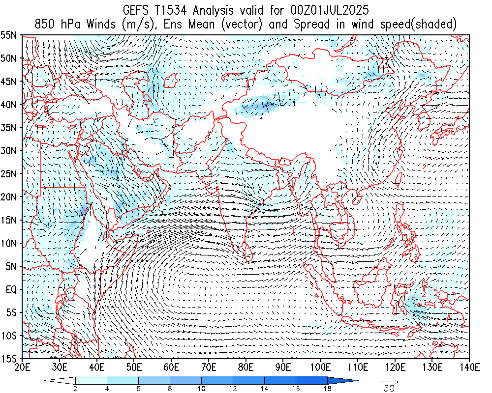 Winds 850 hPa