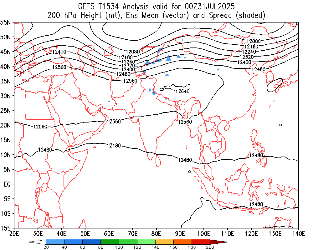 Geopotential 200 hPa