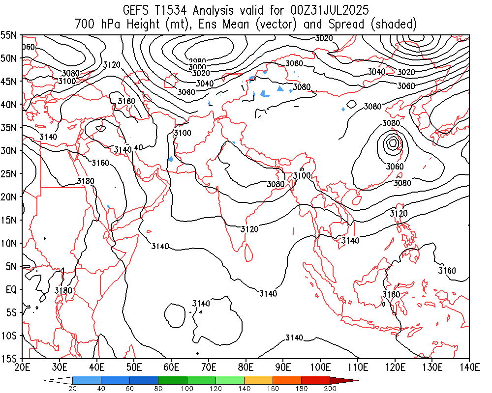 Geopotential 700 hPa