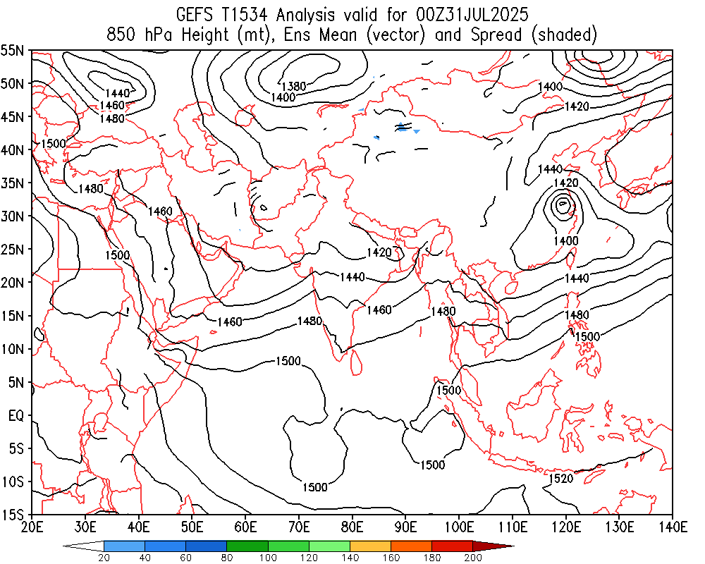 Geopotential 800 hPa