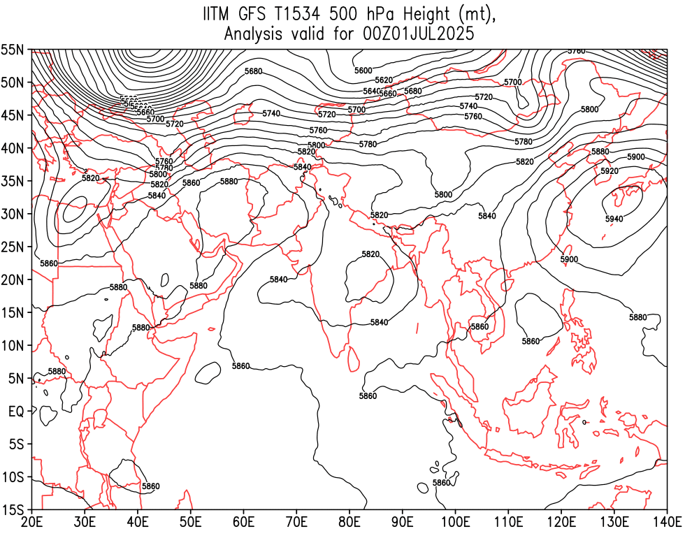 Geopotential 500 hPa