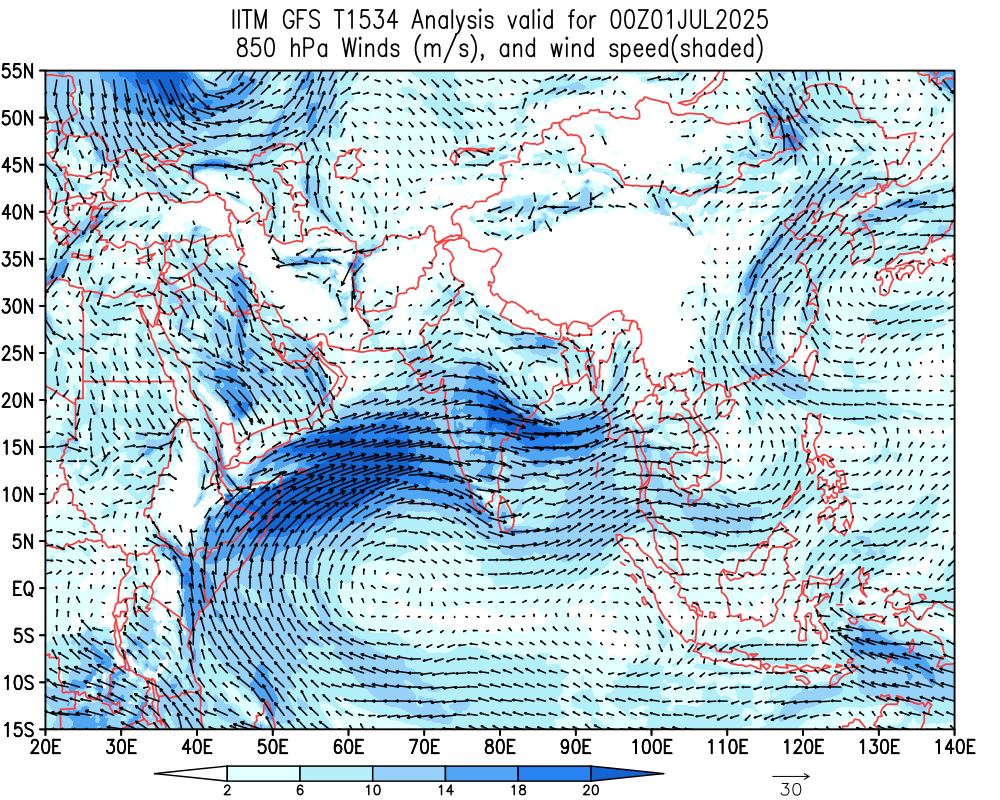Winds 850 hPa