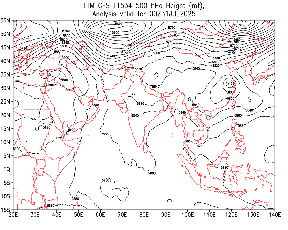 Geopotential 500 hPa