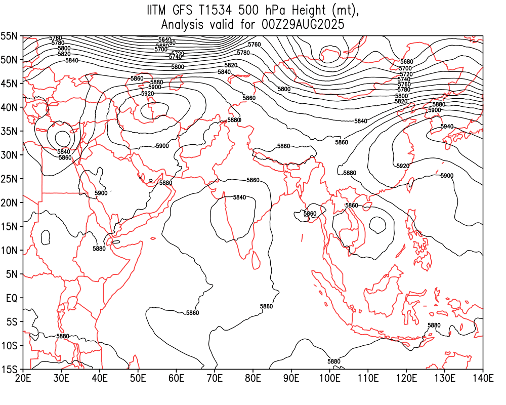 Geopotential 500 hPa