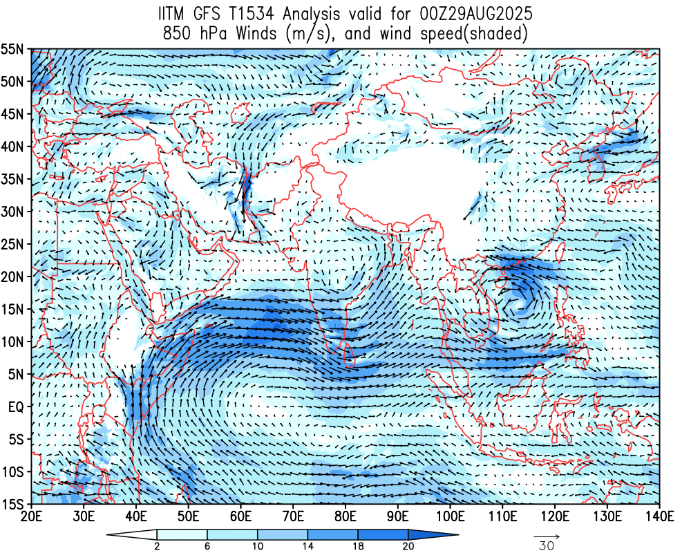 Winds 850 hPa