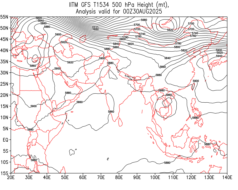 Geopotential 500 hPa