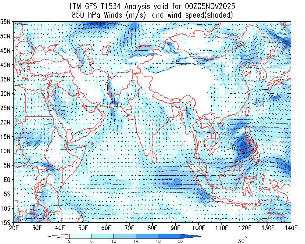 Winds 850 hPa