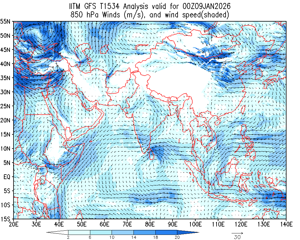 Winds 850 hPa