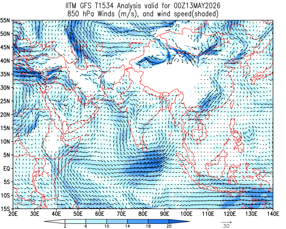 Winds 850 hPa