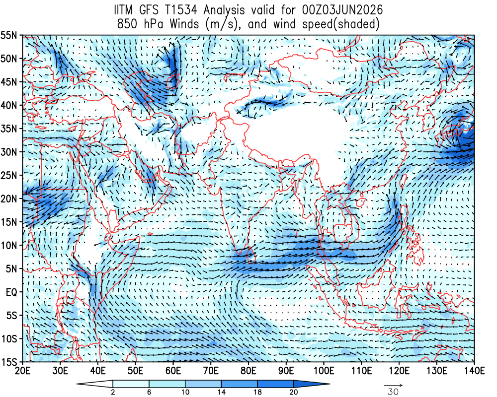 Winds 850 hPa