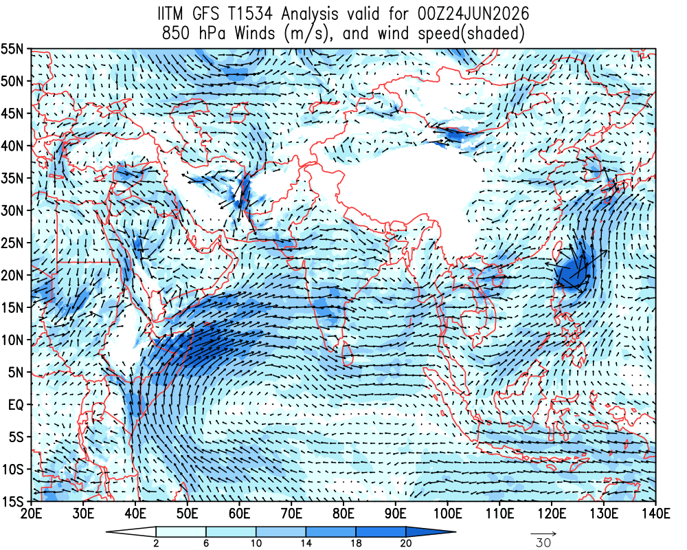Winds 850 hPa