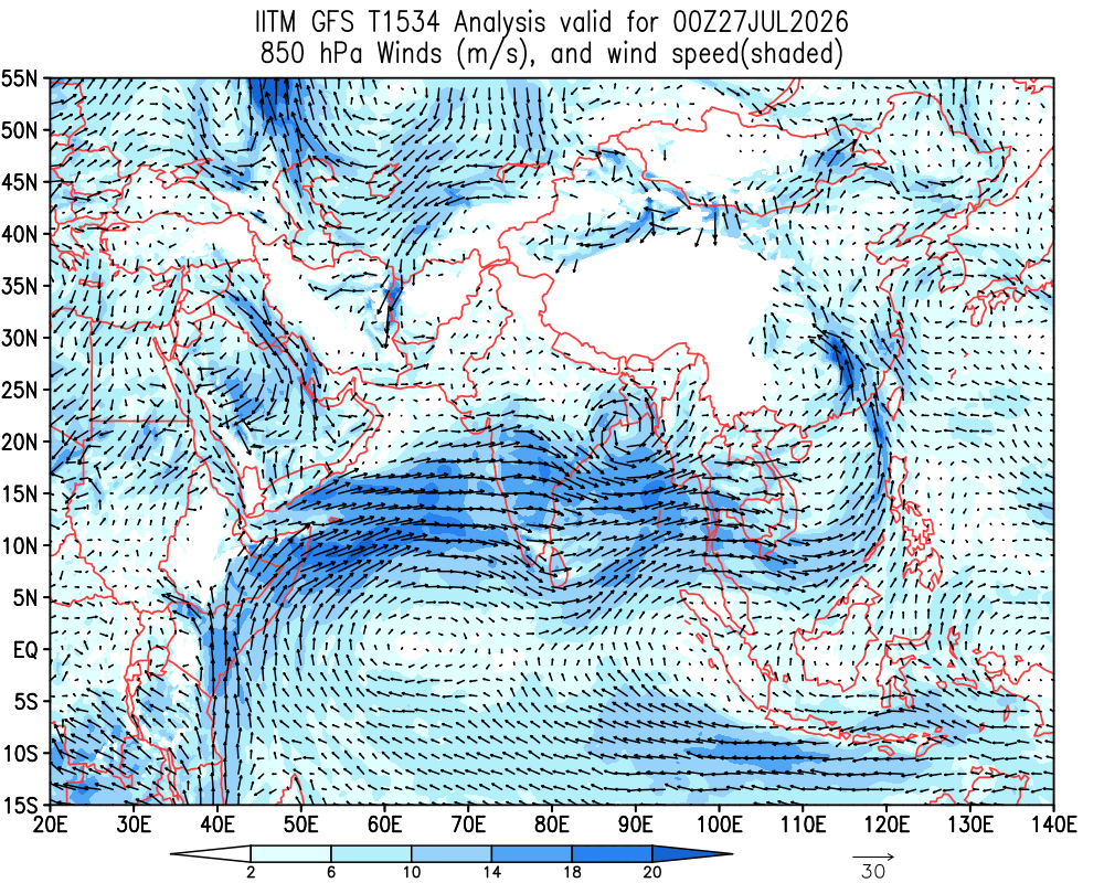 Winds 850 hPa