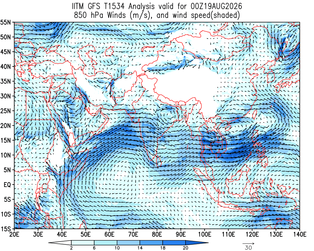 Winds 850 hPa