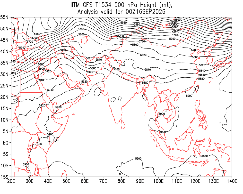 Geopotential 500 hPa