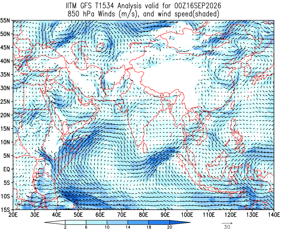 Winds 850 hPa