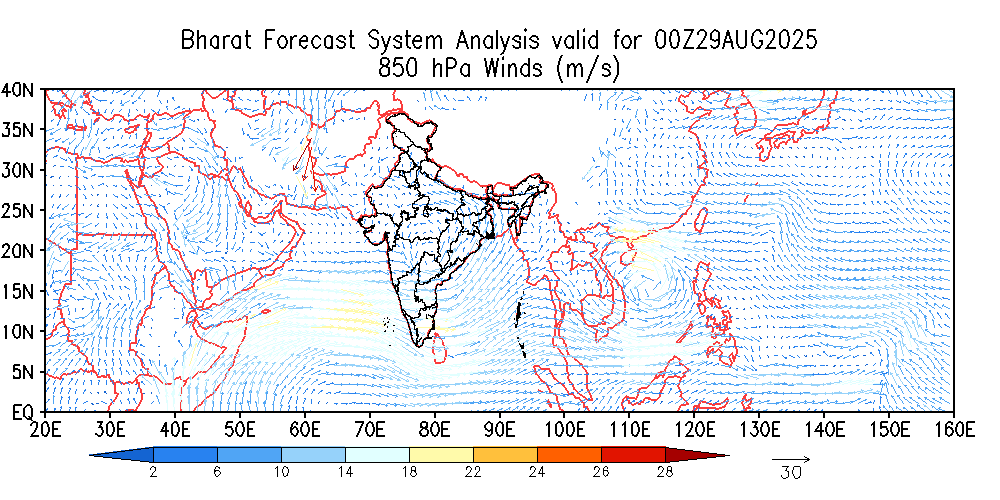 Winds 850 hPa