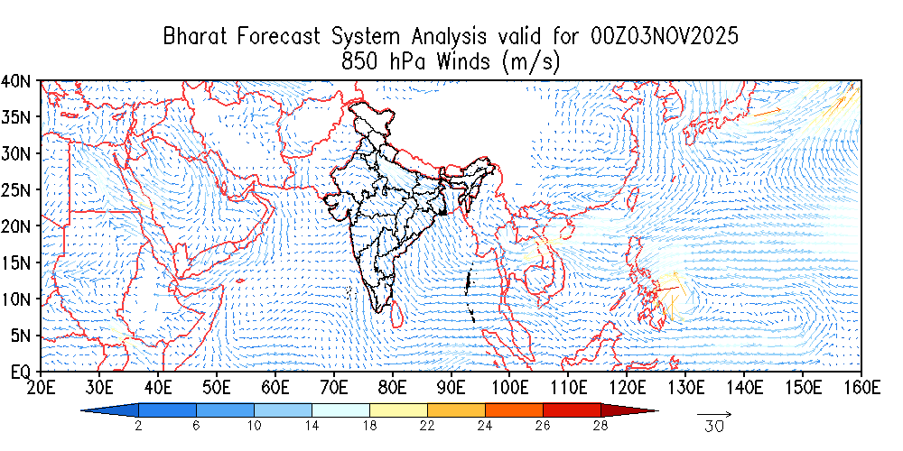 Winds 850 hPa