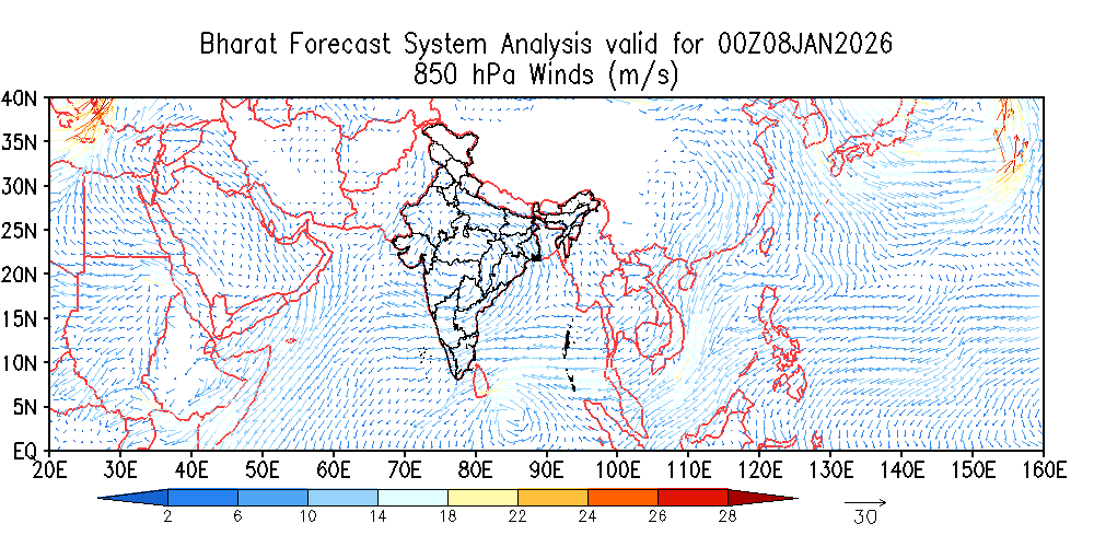 Winds 850 hPa