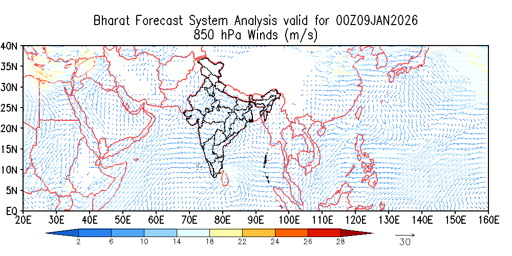 Winds 850 hPa